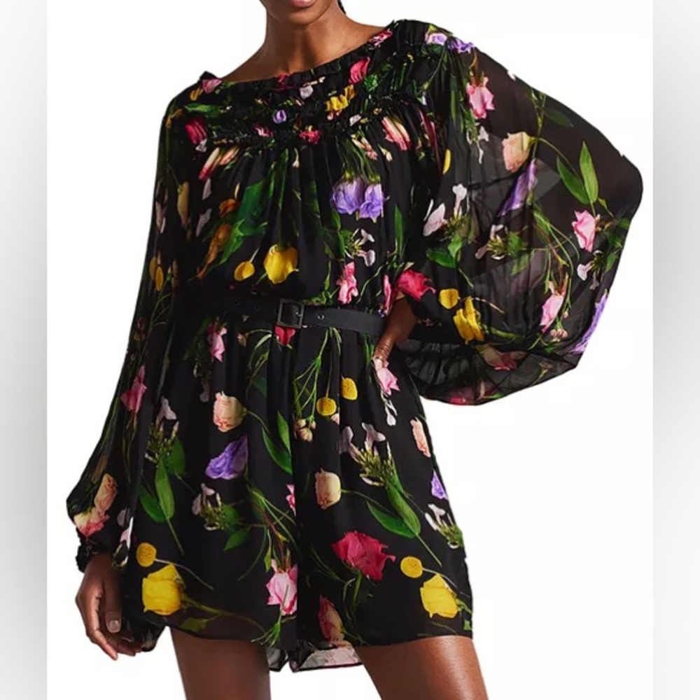 Ted Baker Brookii Ruffled Blouson
Sleeve Romper Size 2